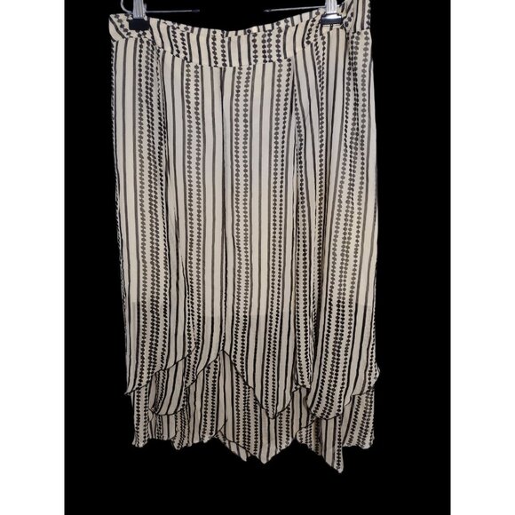 Chico's Handkerchief Hem Maxi Skirt Size XL (3) Fairy Grunge Peasant Flowy - Picture 1 of 6